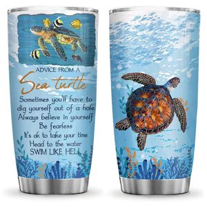 Advice From A Sea Turtle Turtle Tumbler
