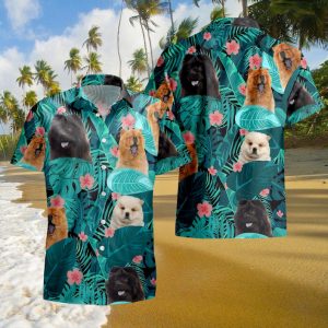 Chow Chow Tropical Hawaiian Shirt,Dog Lover Shirt, Retro Hawaii,Soft Hawaii Shirt