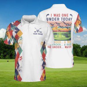 Personalized Argyle Golf Polo Shirt, Personalized Men Women Polo