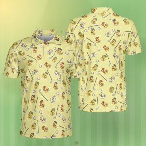 Funny Duck Golf Polo Shirt, Rubber Ducky Golf Shirt for Men And Women